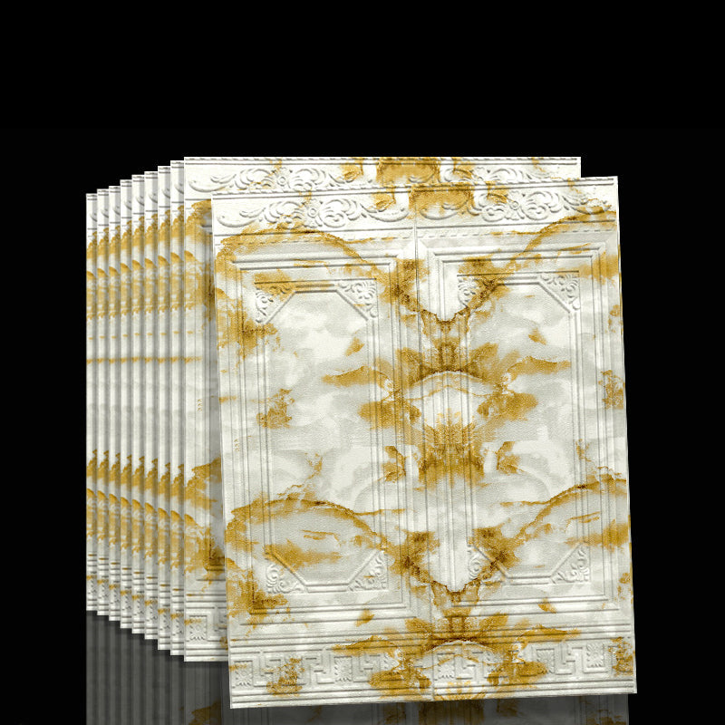 Self-adhesive 3D peel and stick vinyl panels. Textured, durable, and perfect for DIY wall decor.