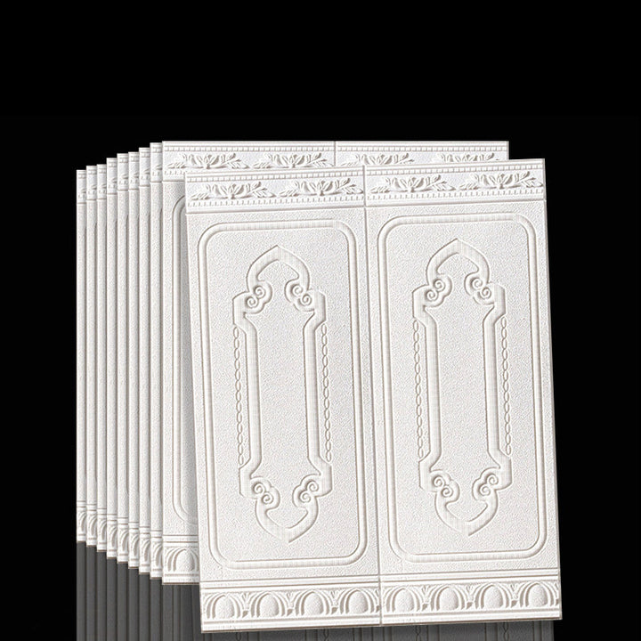Modern design 3D peel and stick vinyl panels. Textured, waterproof, and easy for DIY home decor.