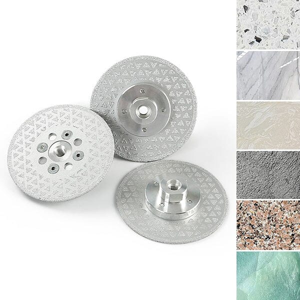 Electroplated diamond grinding disc, 4.5" angle grinder accessory for abrasive tasks