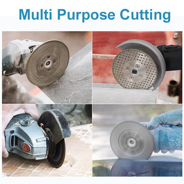 Versatile 4.5 inch diamond disc for angle grinders, excellent for various abrasive materials