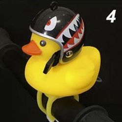 Fun Duck Bike Bell with LED Light & Helmet