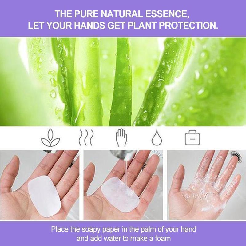 Unisex portable hand soap sheets, perfect for on-the-go personal care and sanitizer alternative