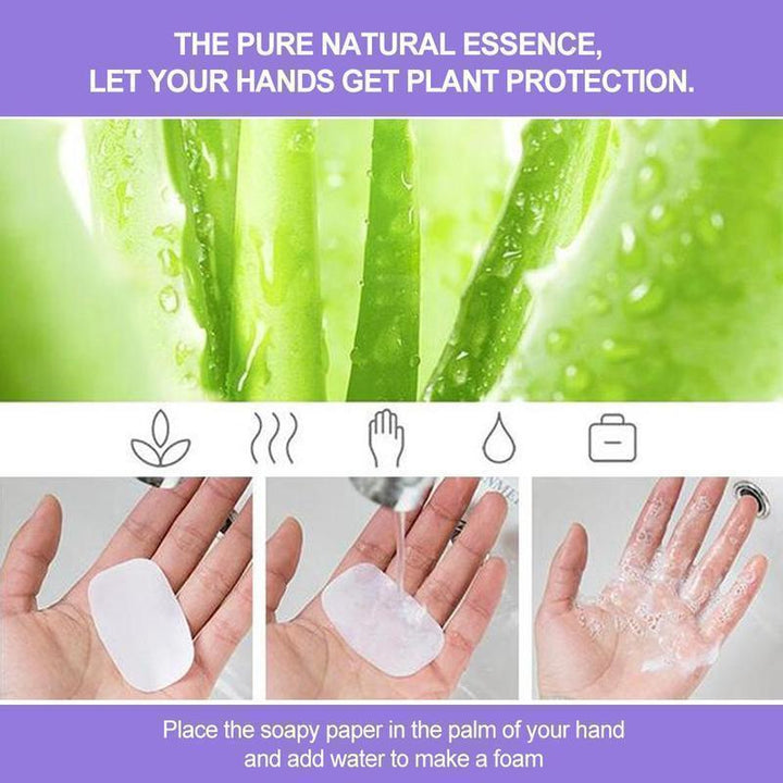 Unisex portable hand soap sheets, perfect for on-the-go personal care and sanitizer alternative