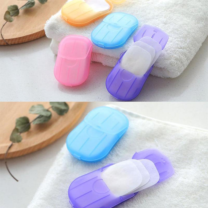 Compact packaging of unisex soap paper, easy to carry for daily personal care