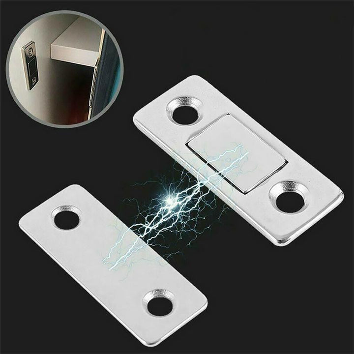 5-piece set of punch-free magnetic cabinet door catches, ideal for securing home hardware easily.