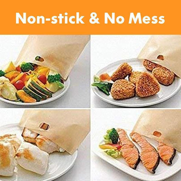Cookware accessory set: 5 reusable toaster bags, essential houseware for kitchens