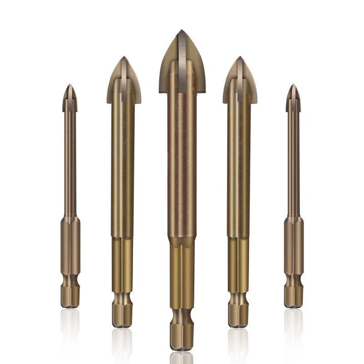 Essential 5-piece universal drilling tool set for home renovation and general drilling needs