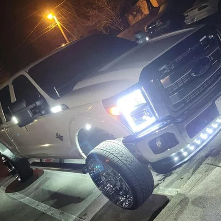 Complete set of 5 universal waterproof LED truck cab roof lights for truck owners