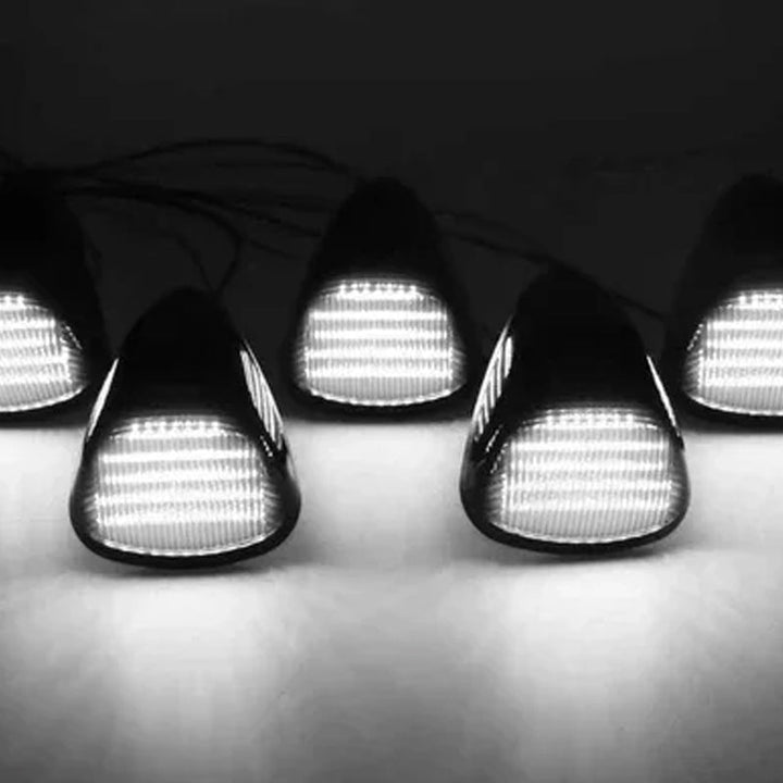 High-quality 5 pcs universal waterproof LED cab roof lights, ideal truck accessories