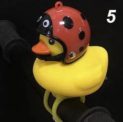 Fun Duck Bike Bell with LED Light & Helmet