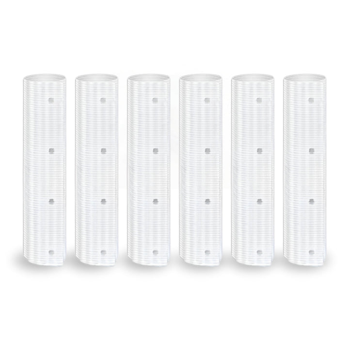 6-Pack protective tree squirrel baffles for effective animal deterrence, guarding bird feeders & gardens.