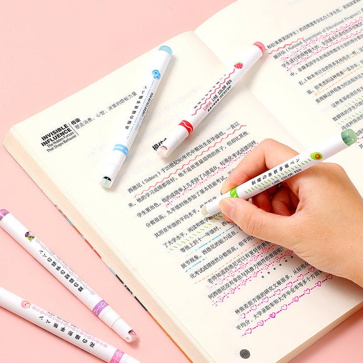 Artist's hand sketching with Dual Tip Curve Line Pens, durable dual tip markers for art
