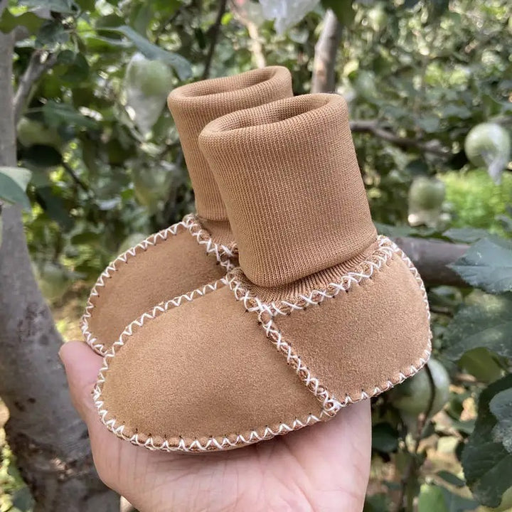 Unisex Kids' Warm Fleece Lined Baby Sock Shoes