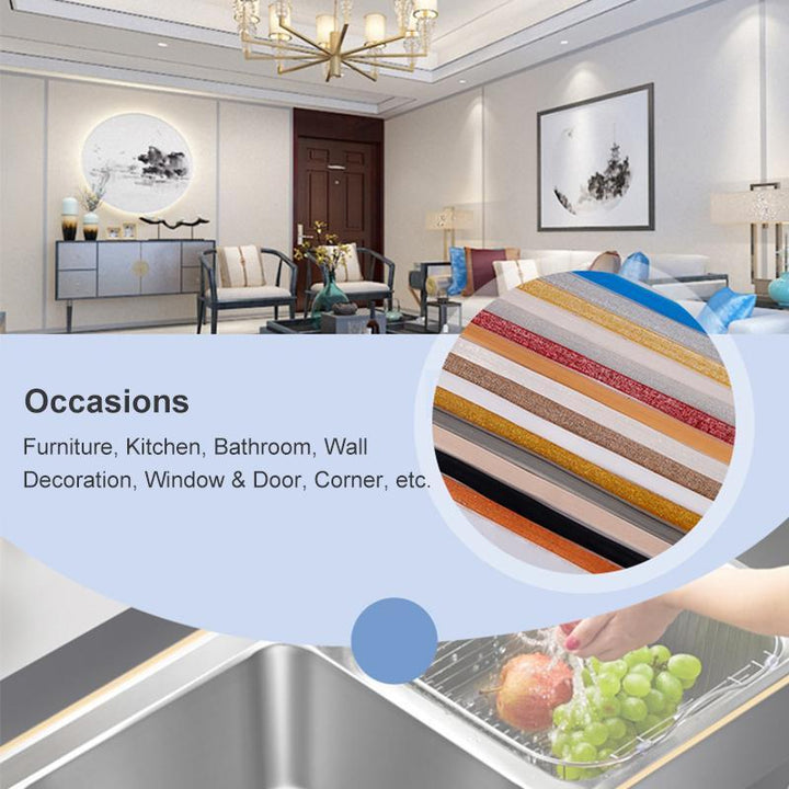 Home improvement 6M ceramic tile gap tape, self-adhesive wall sticker for stylish decor