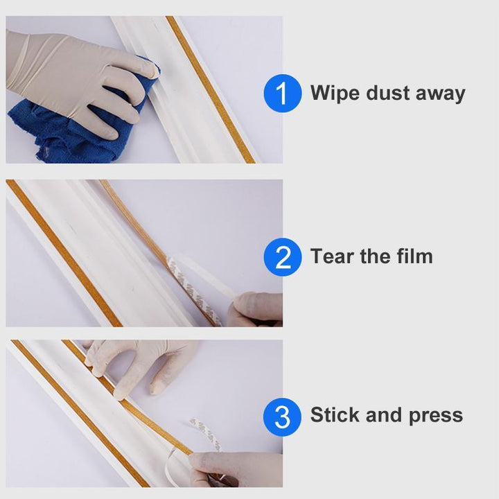 Kitchen decor self-adhesive tile gap tape, 6M roll, waterproof for easy application