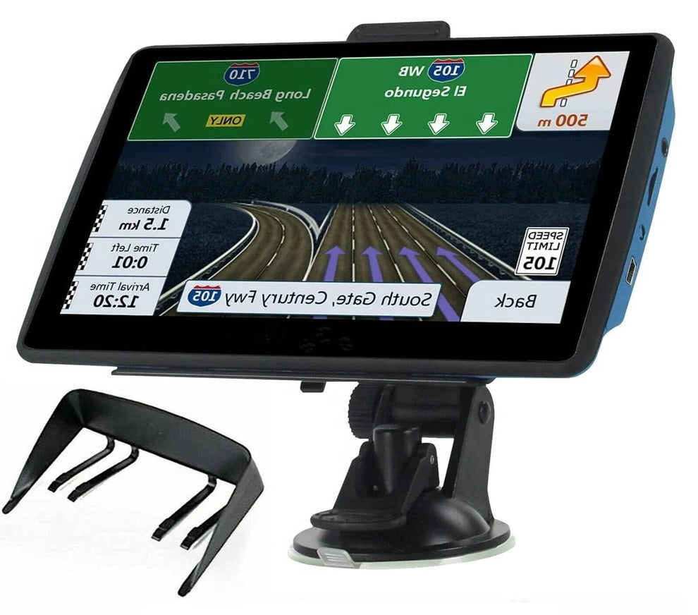 7-inch Universal GPS Navigation for cars and trucks, featuring real-time traffic updates and detailed maps.