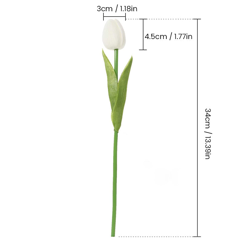 Elegant arrangement of artificial tulips, perfect for wedding or event decor