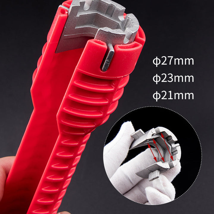 Plumbing tool: 8-in-1 basin wrench for easy sink and pipe installation