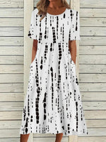 Black Abstract Stripe
