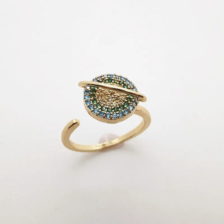 Adjustable Galaxy Spinner Ring for Women