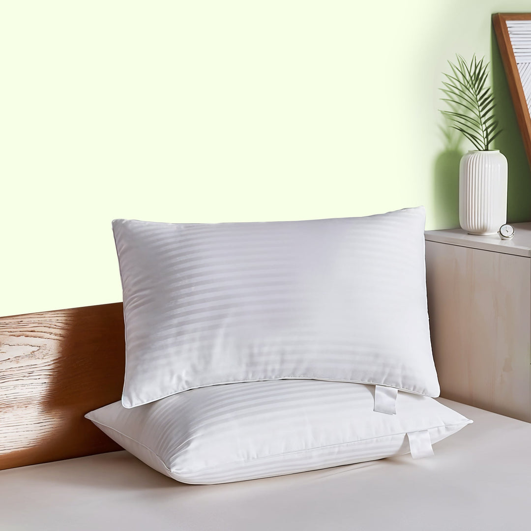 "Adjustable layer pillow, customizable firmness, white with ergonomic design, perfect for neck and head support, health produ