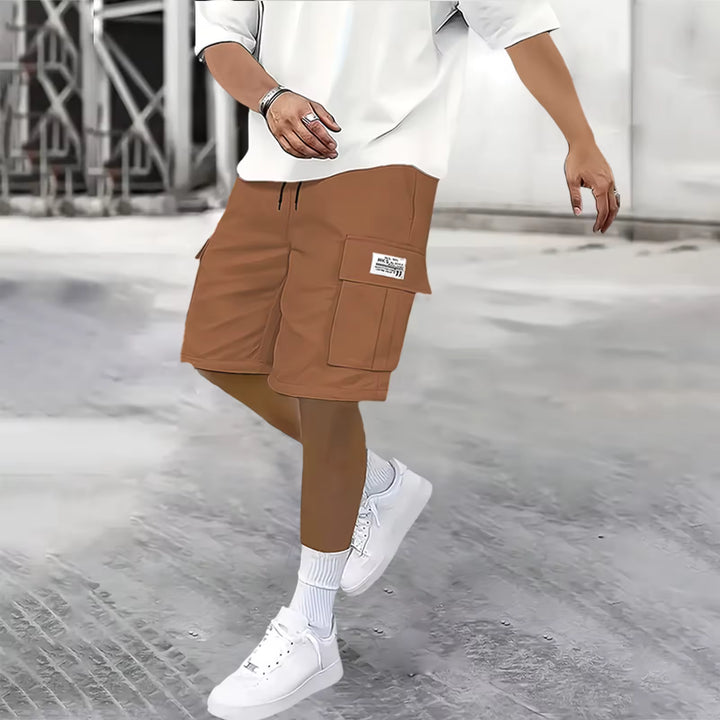 Men's Casual Loose Fit Cargo Shorts for Summer Comfort