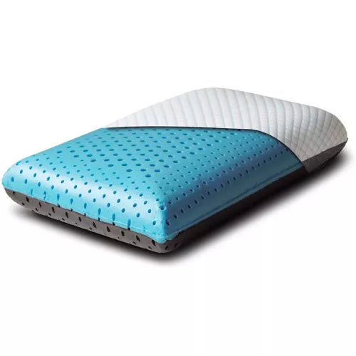CarbonIce Pillow for all-season comfort with dual memory foam, featuring cooling tech and orthopedic design for restful sleep