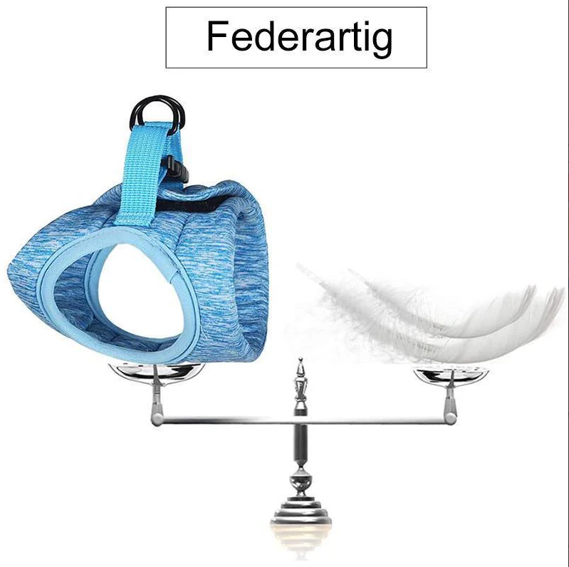 "Comfortable cat harness with lead, anti-escape design, adjustable straps, front view, for safe outdoor adventures."