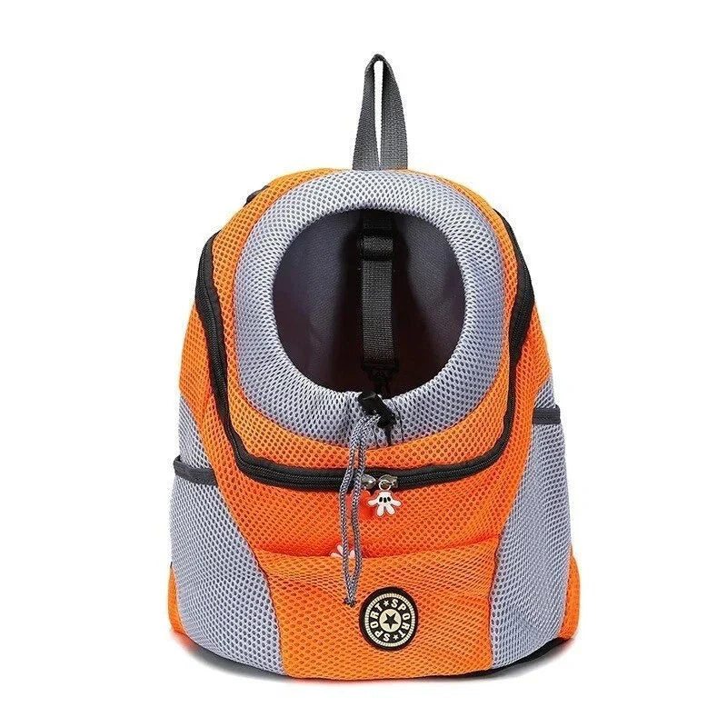 "Comfortable, safe dog carrier backpack for travel with ergonomic design, breathable mesh, and secure harness in modern color