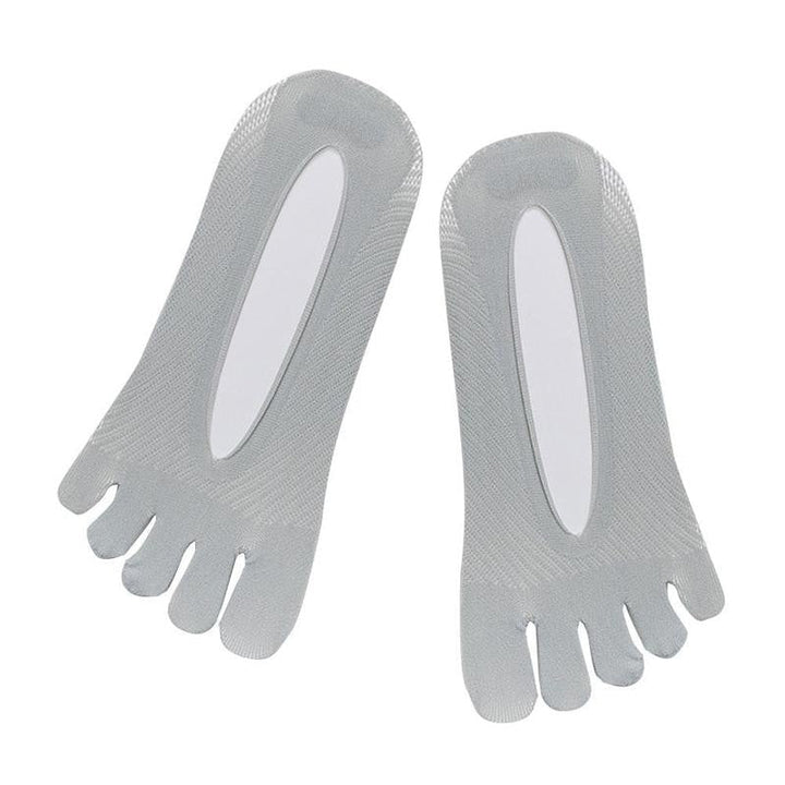 "Compression toe socks in beige, designed for pain relief from swelling and bunions, with improved circulation and blister pr