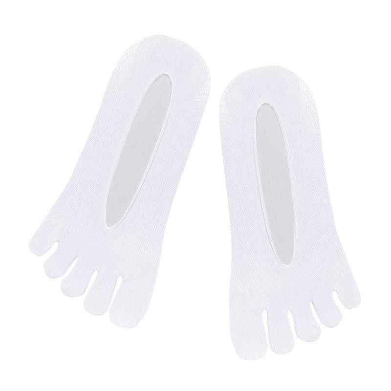 "Compression toe socks in beige, designed for pain relief from swelling and bunions, with improved circulation and blister pr