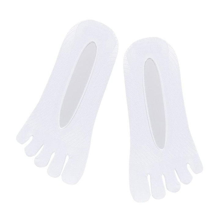 "Compression toe socks in beige, designed for pain relief from swelling and bunions, with improved circulation and blister pr
