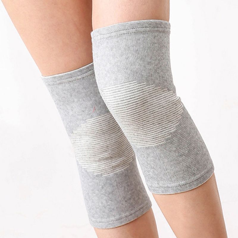 "Eco-friendly bamboo knee support showing soft compression fabric and moisture-wicking design for enhanced comfort."