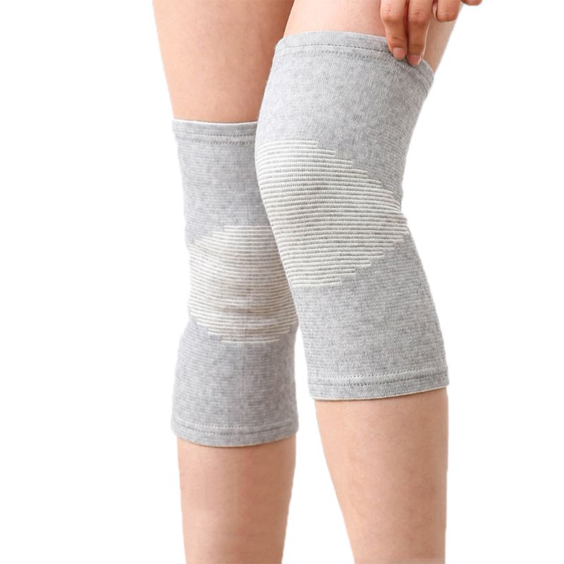 "Eco-friendly bamboo knee support showing soft compression fabric and moisture-wicking design for enhanced comfort."