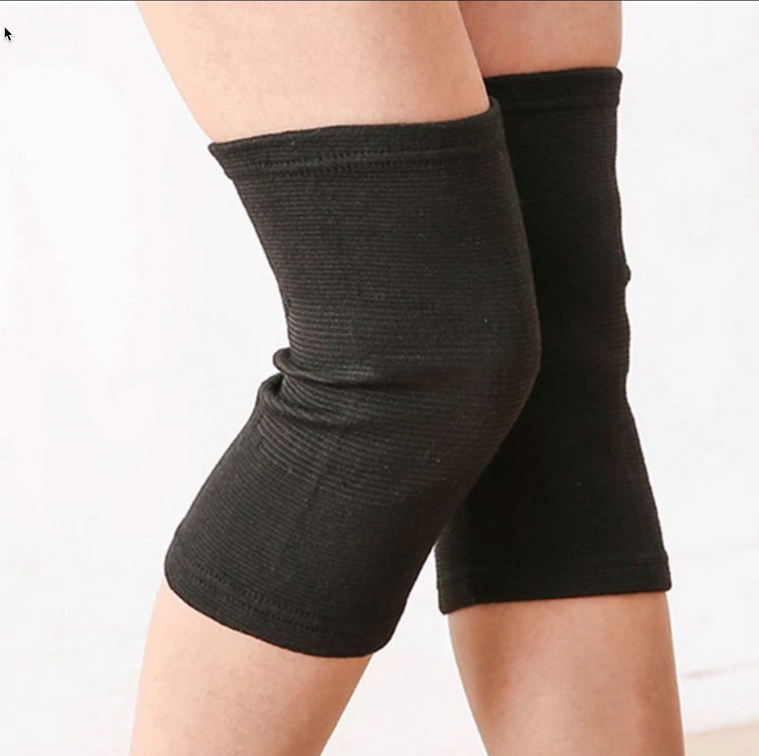 "Eco-friendly bamboo knee support showing soft compression fabric and moisture-wicking design for enhanced comfort."
