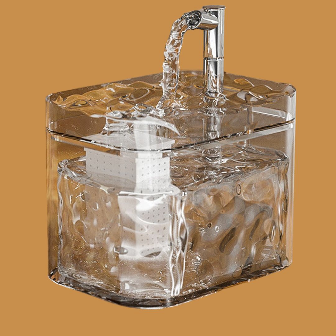 "Elegant pet water fountain with automatic circulation and eco-friendly design for fresh, filtered pet hydration at home."