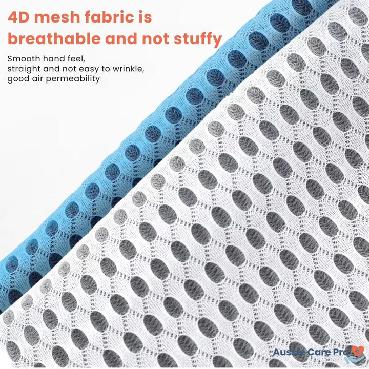 "Ergonomic Memory Foam Lumbar Support Cushion on office chair, featuring breathable cover and adjustable strap for optimal co