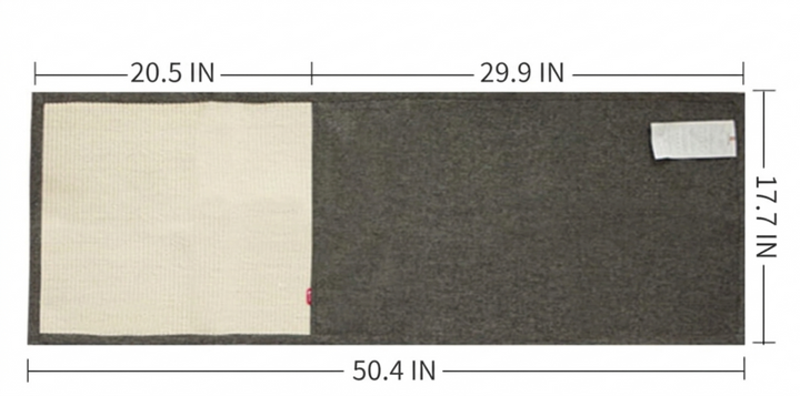 Cat-Friendly Sofa Scratch Protector with Sisal Armrest Mat