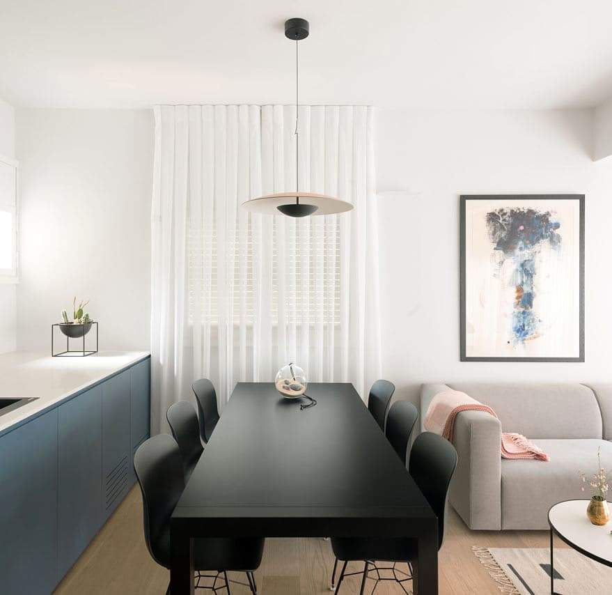 Ginger Nordic Pendant Light, metal with woodgrain and matte black finish, sleek design, ideal for modern interiors.