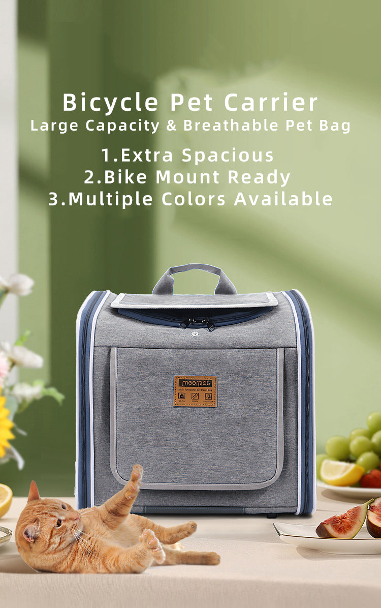 3-in-1 Dog Transport Bag for Bicycles - Multifunctional and Comfortable