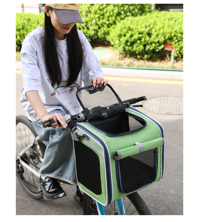 3-in-1 Dog Transport Bag for Bicycles - Multifunctional and Comfortable