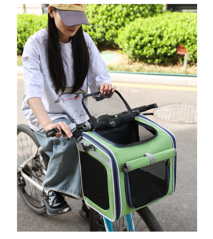 3-in-1 Dog Transport Bag for Bicycles - Multifunctional and Comfortable