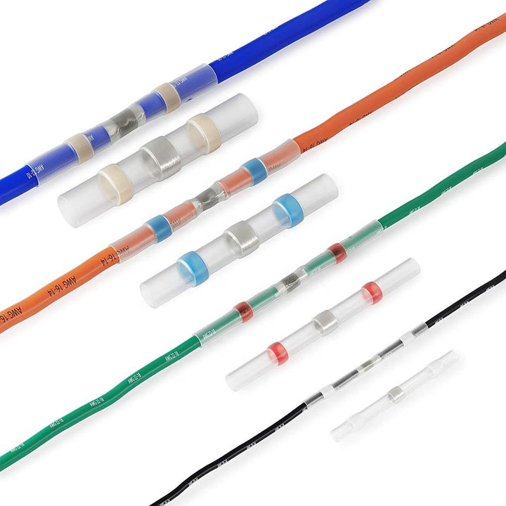Waterproof Heat Shrink Butt Connectors with Solder Seal – 100 PCS Set