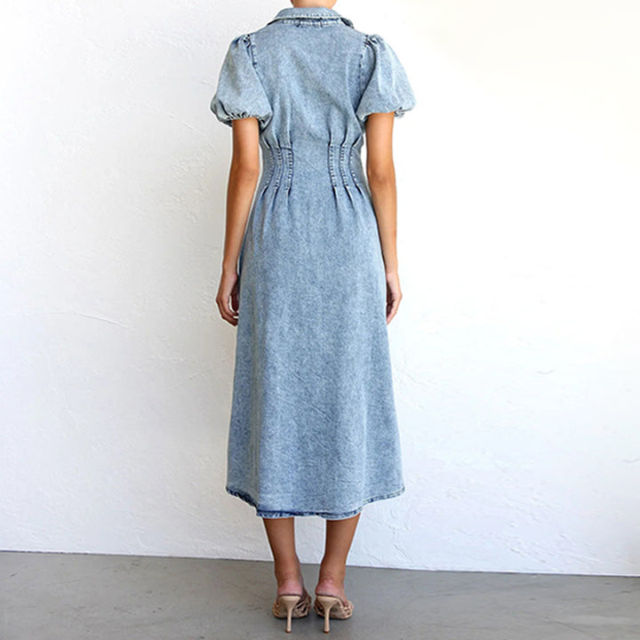 Women's Casual Button-Down Shirt Dress - Effortless Summer Style