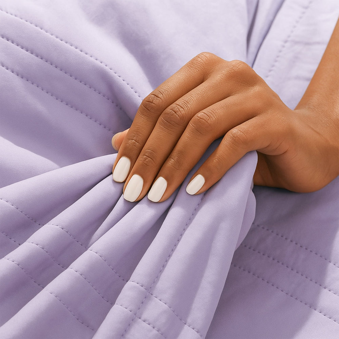 "Ice Cooling Blanket, breathable, moisture-wicking, in soothing blue, green, pink, grey colors, for comfortable sleep."