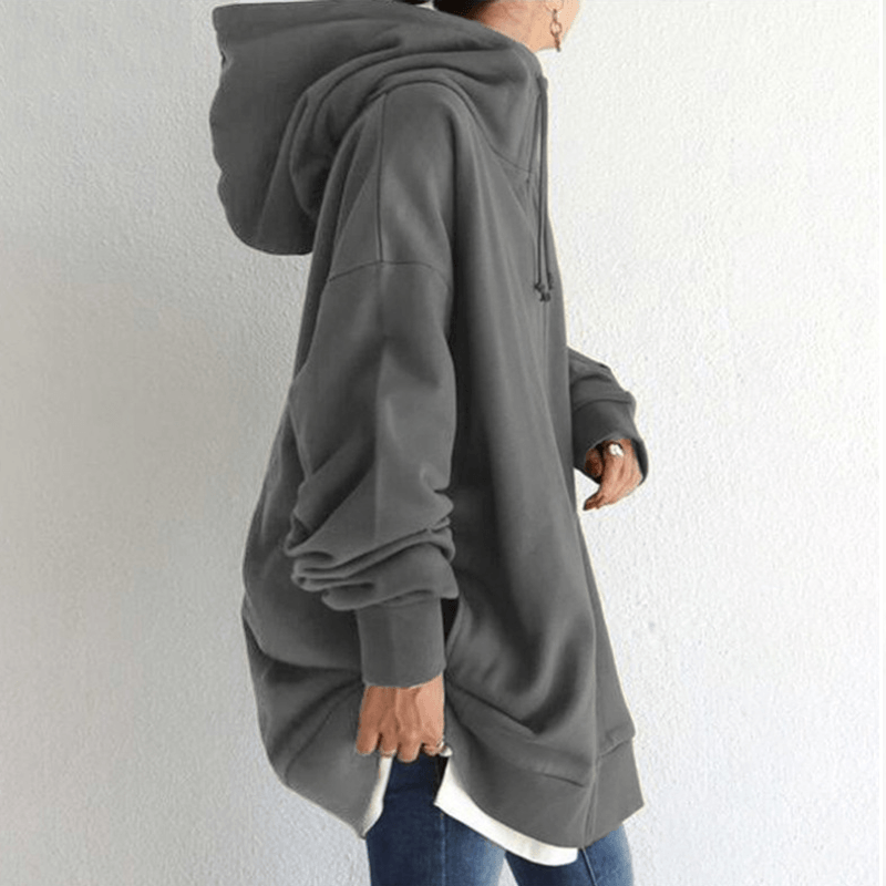 Khaki women's hooded vest jacket with pocket, featuring a front zipper and soft polyester fabric for comfort and style.