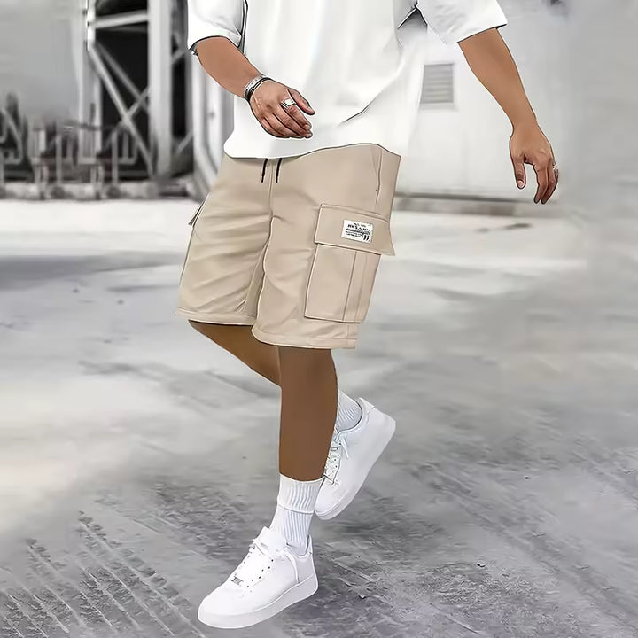 Men's Casual Loose Fit Cargo Shorts for Summer Comfort