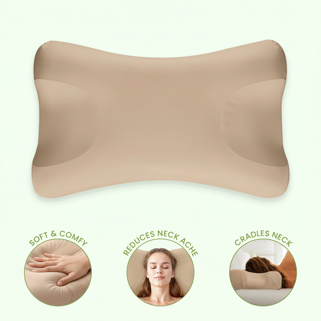 Luxurious beauty pillow with silky surface, designed for comfort and reducing sleep wrinkles, enhancing radiant skin.