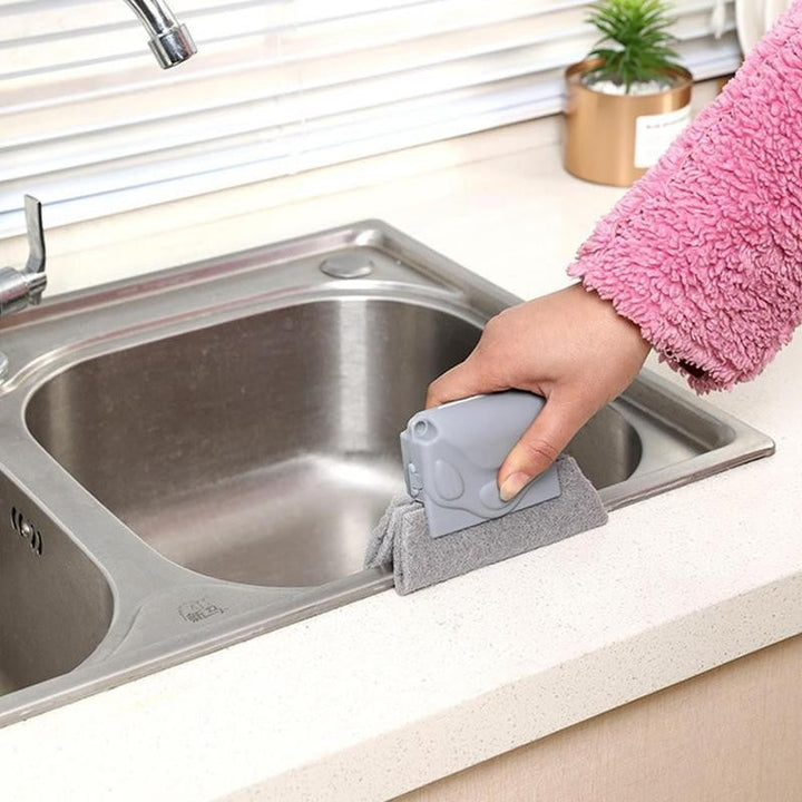 Magic Window Groove Cleaning Brush with soft bristles and ergonomic handle for efficient cleaning of tight corners and groove