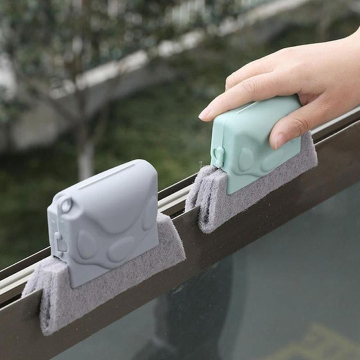 Magic Window Groove Cleaning Brush with soft bristles and ergonomic handle for efficient cleaning of tight corners and groove
